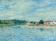 Alfred Sisley La Seine a Saint-Mammes Sweden oil painting artist